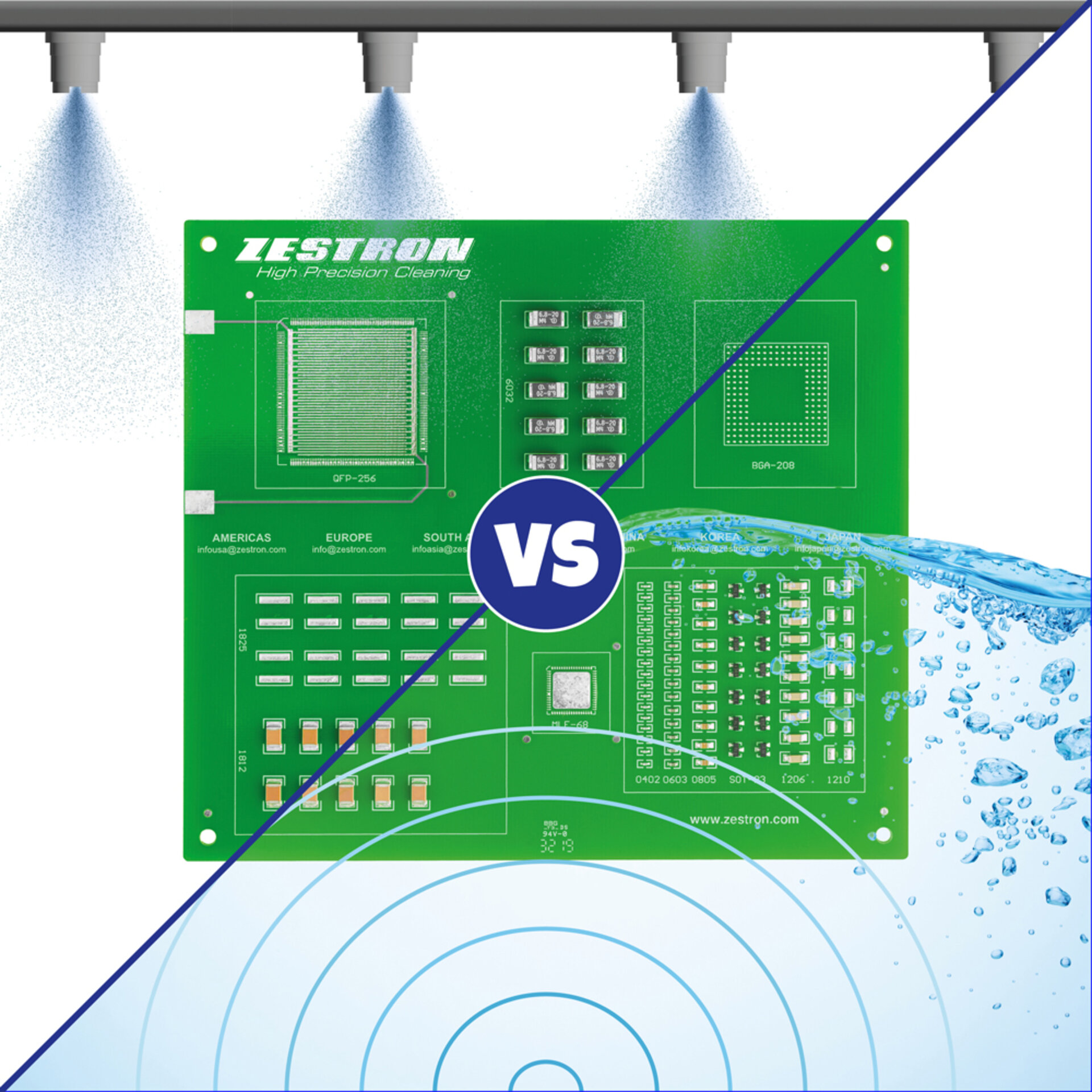 Ultrasound Cleaning or Spraying Cleaning PCBs