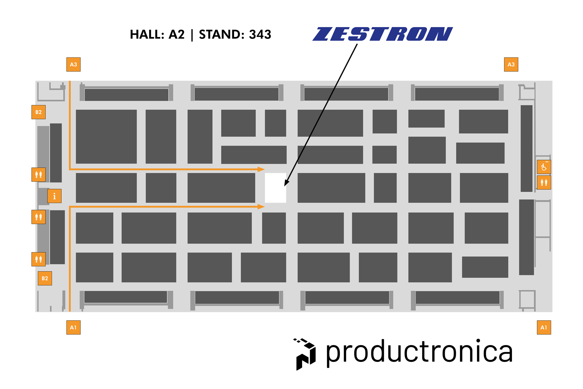 Hallenplan Zestron Productronica 25