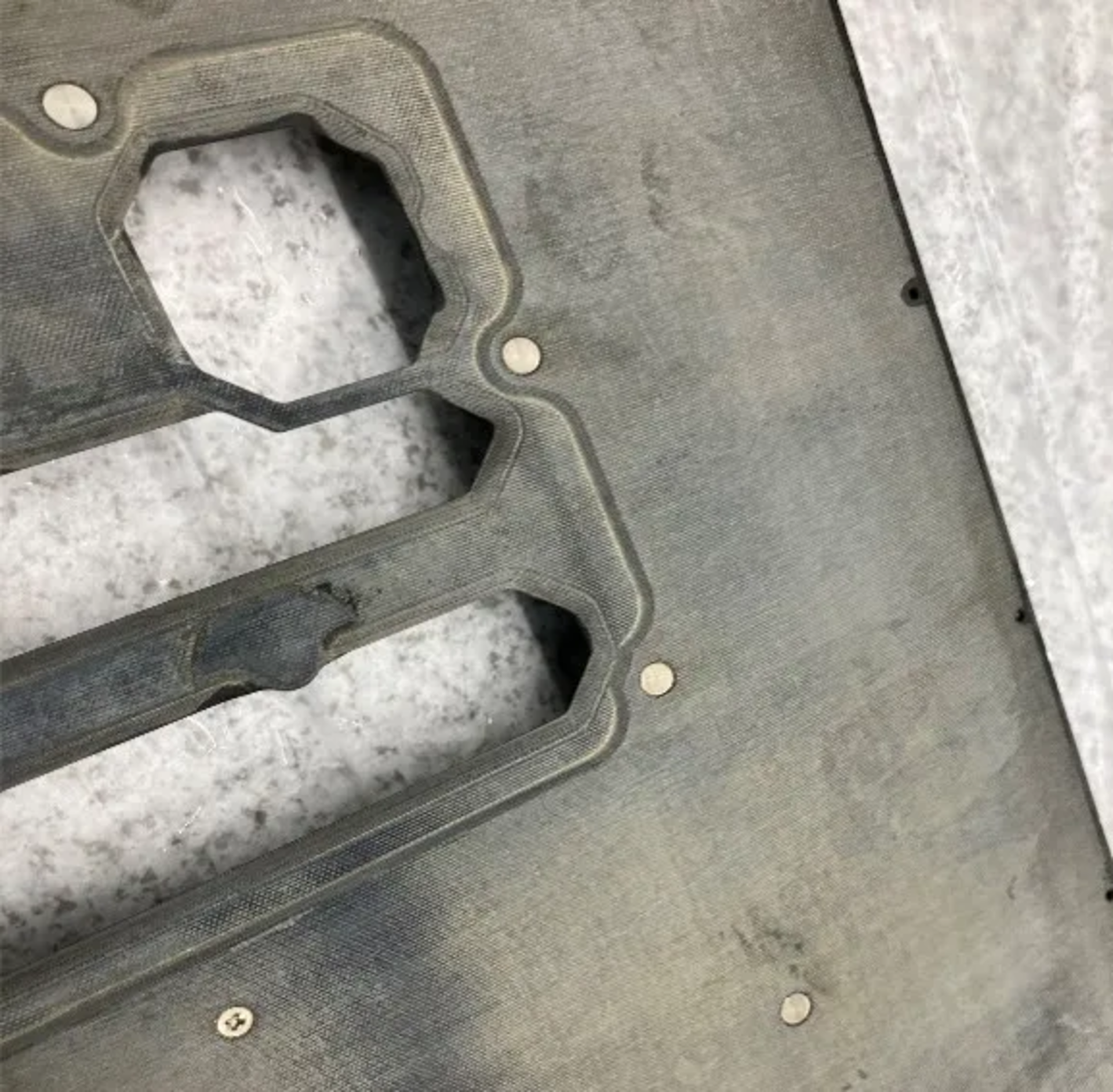 パレット洗浄試験における洗浄後のパレット