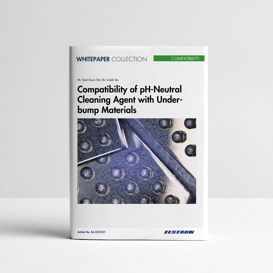 Whitepaper Cover - Compatibility of ph Neutral Cleaning Agent | © Zestron