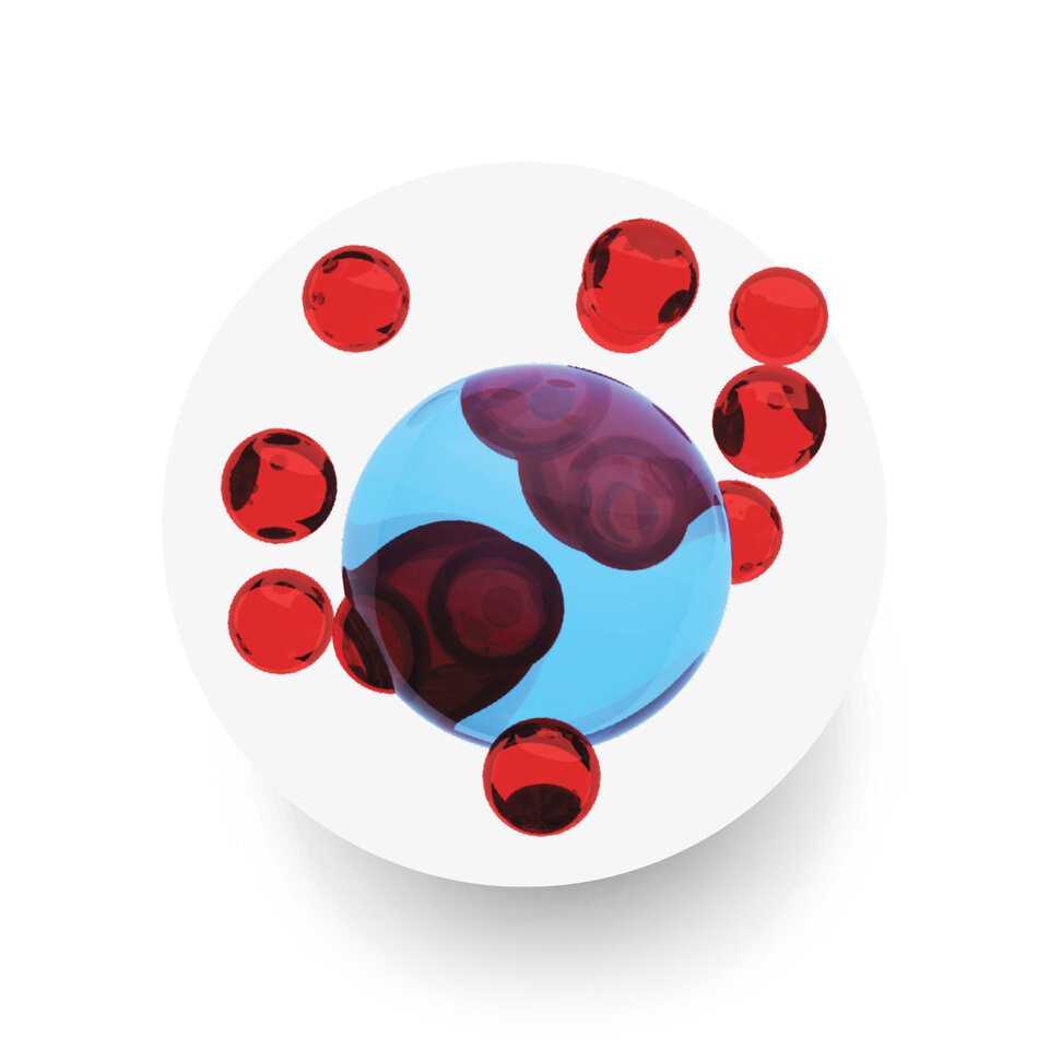 closeup of zestron hydron cleaning molecule 