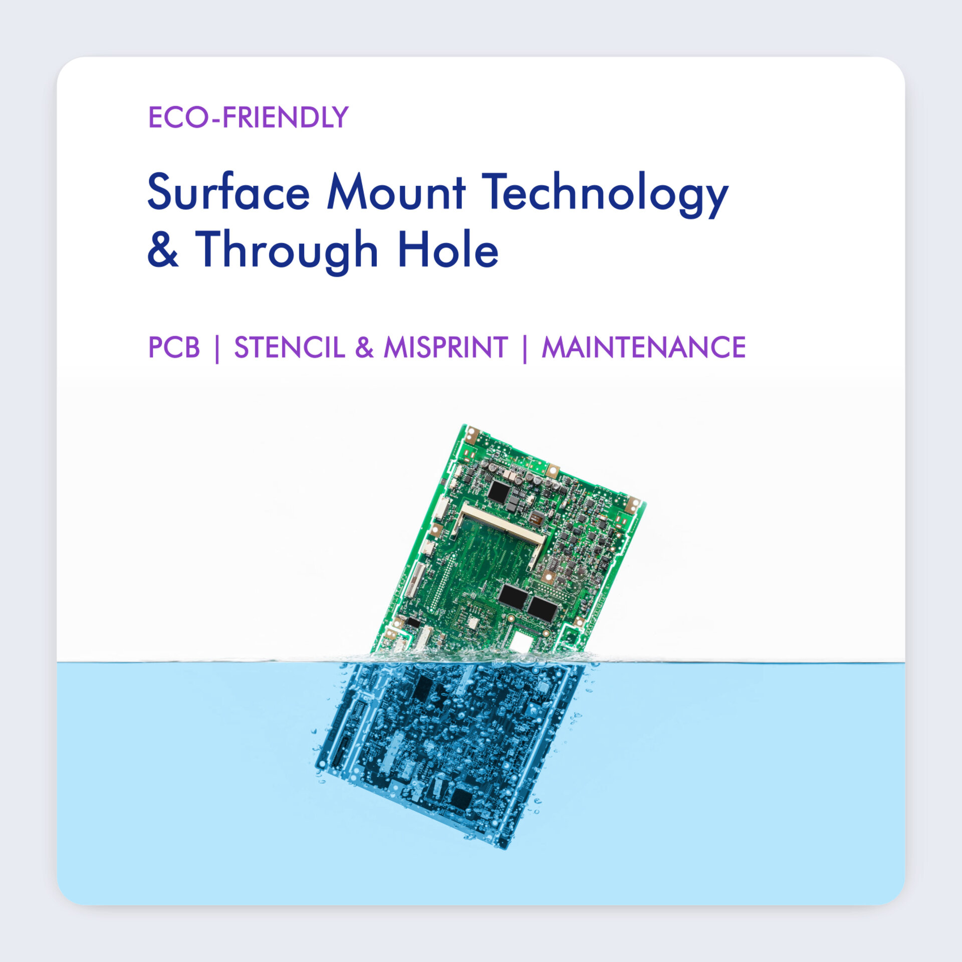pcb dipping into blue zestron chemistry