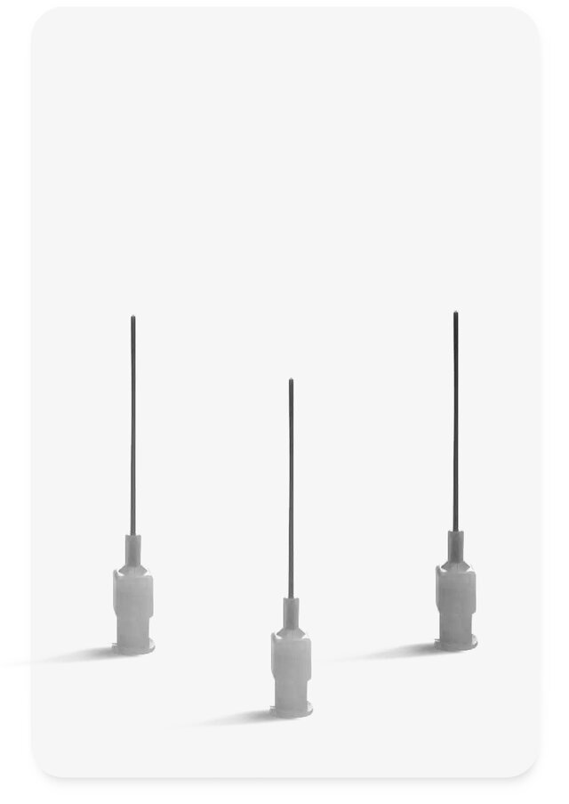 dispensing needles used in jet printing 