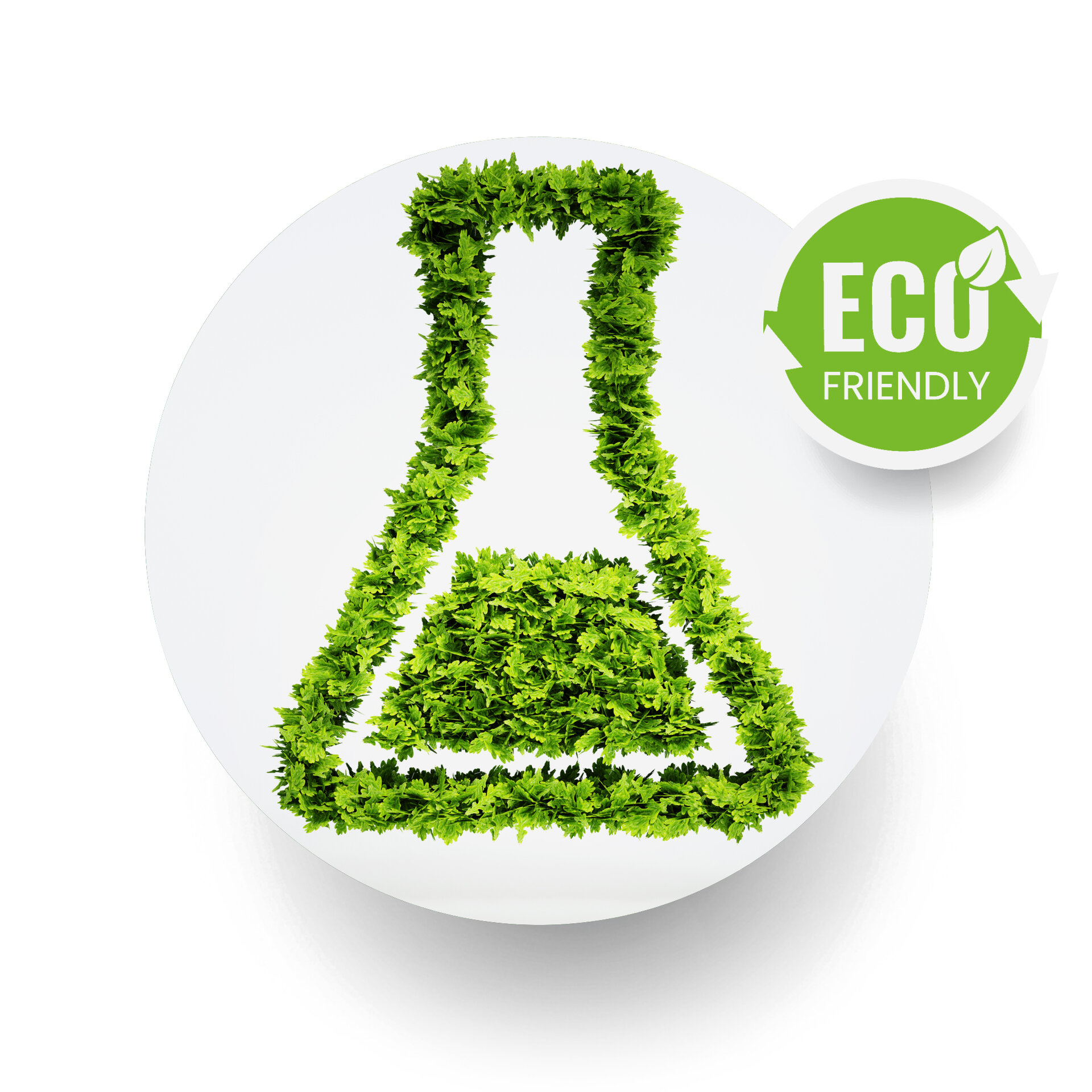 eco friendly beaker made of leaves