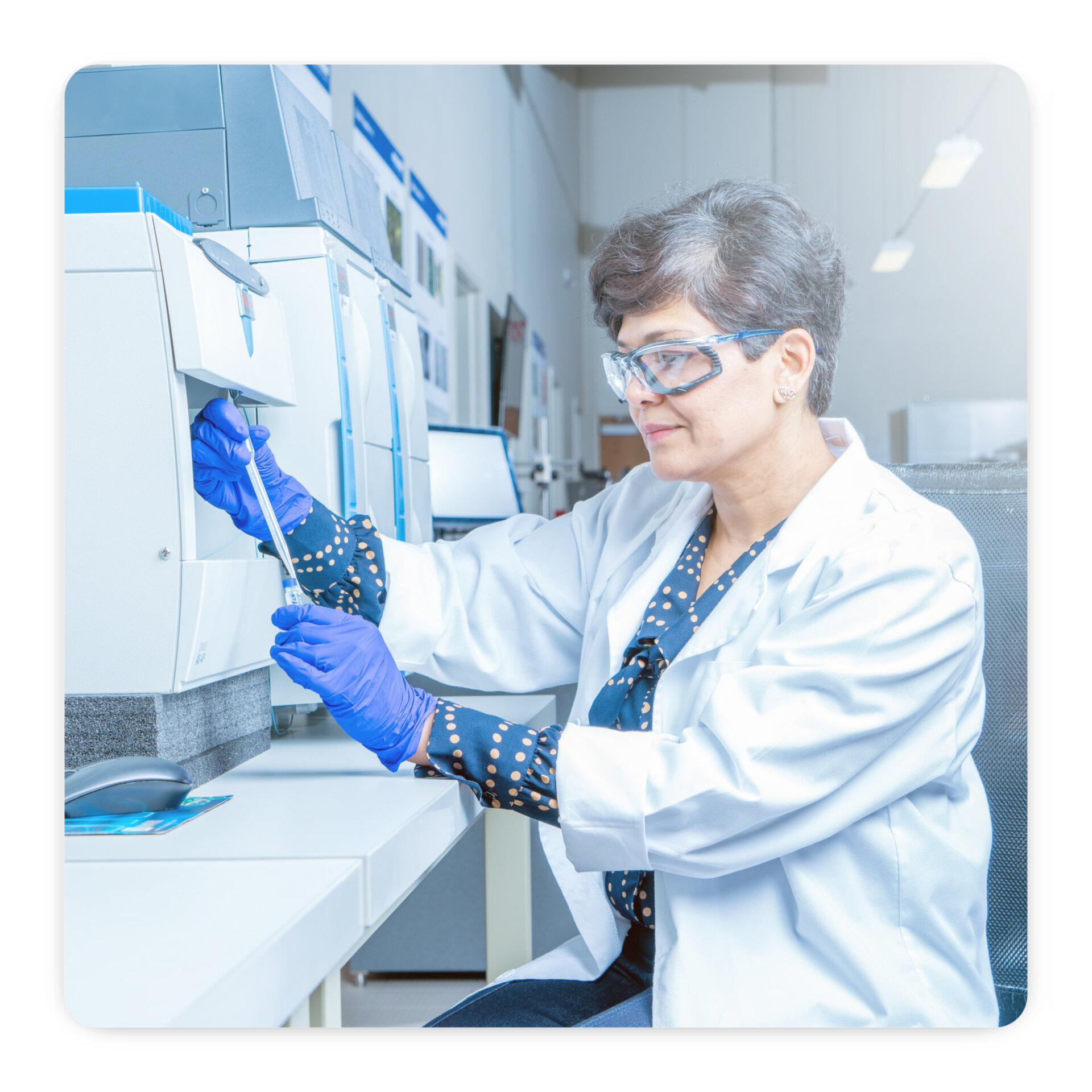 engineer ion chromatography testing on a pcb  