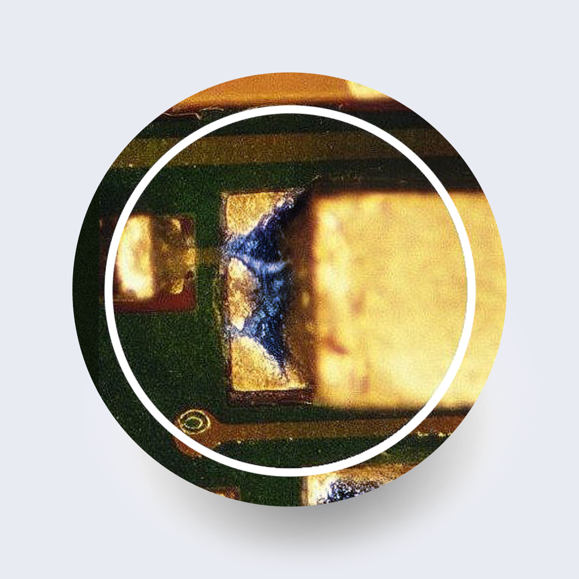 flux on pcb component 