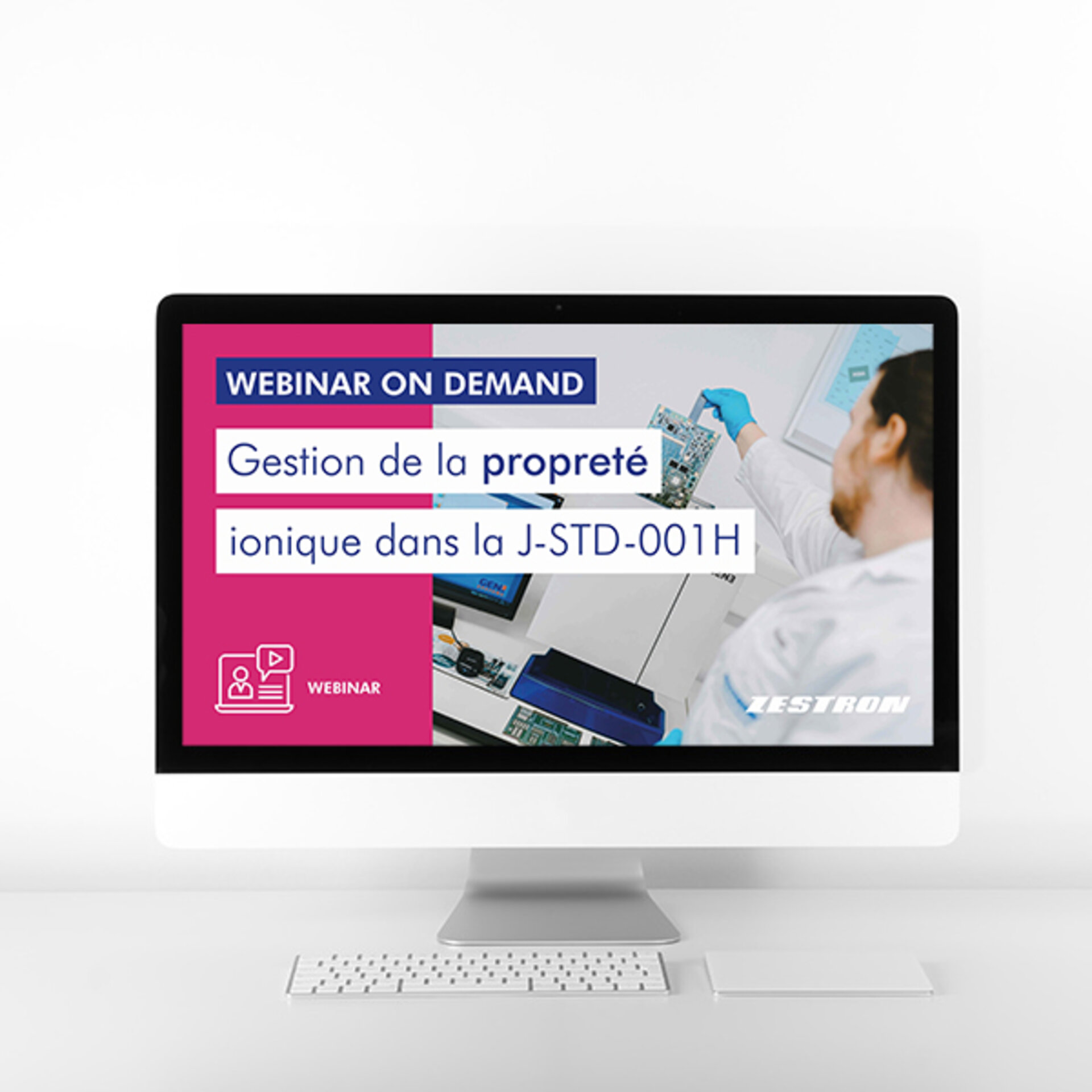 Imagé Webinaire sujet Gestion de la propreté ionique dans la J-STD-001H