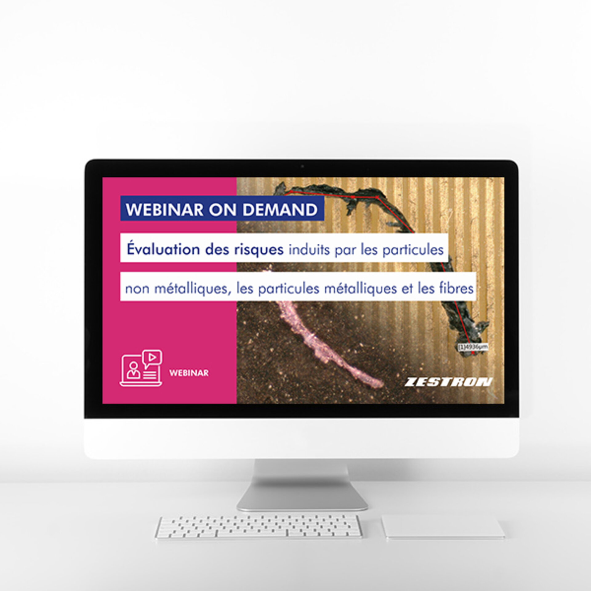 Imagé Webinaire sujet évaluation des risques induits par les particules non métalliques, les particules métalliques et les fibres