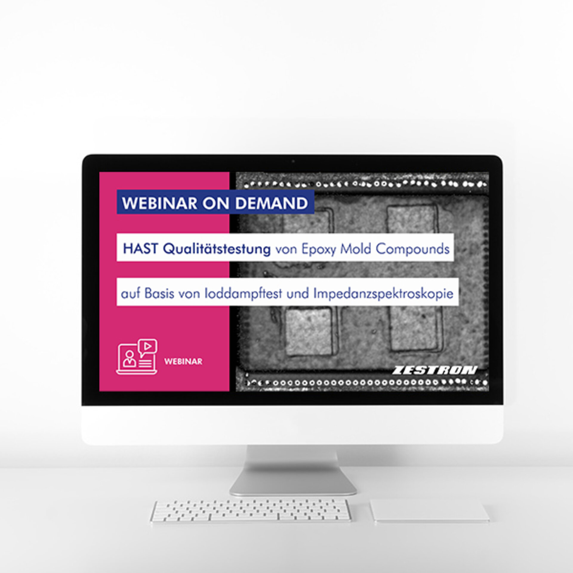 Webinar on Demand Thema HAST Qulitätstestung von Epoxy Mold Compounds