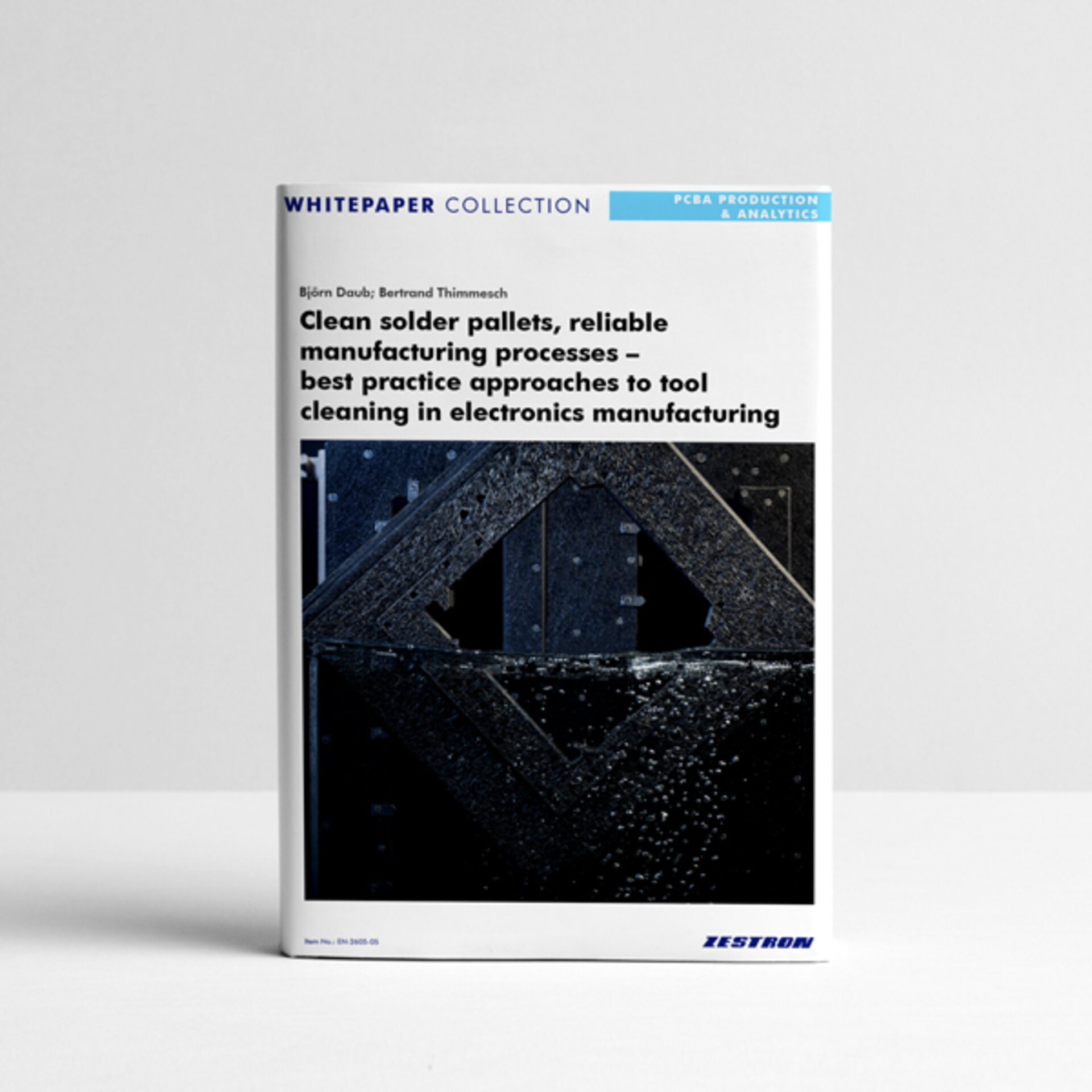Cover Whitepaper Solder pallet cleaning for reliable electronics manufacturing processes | © @ZESTRON