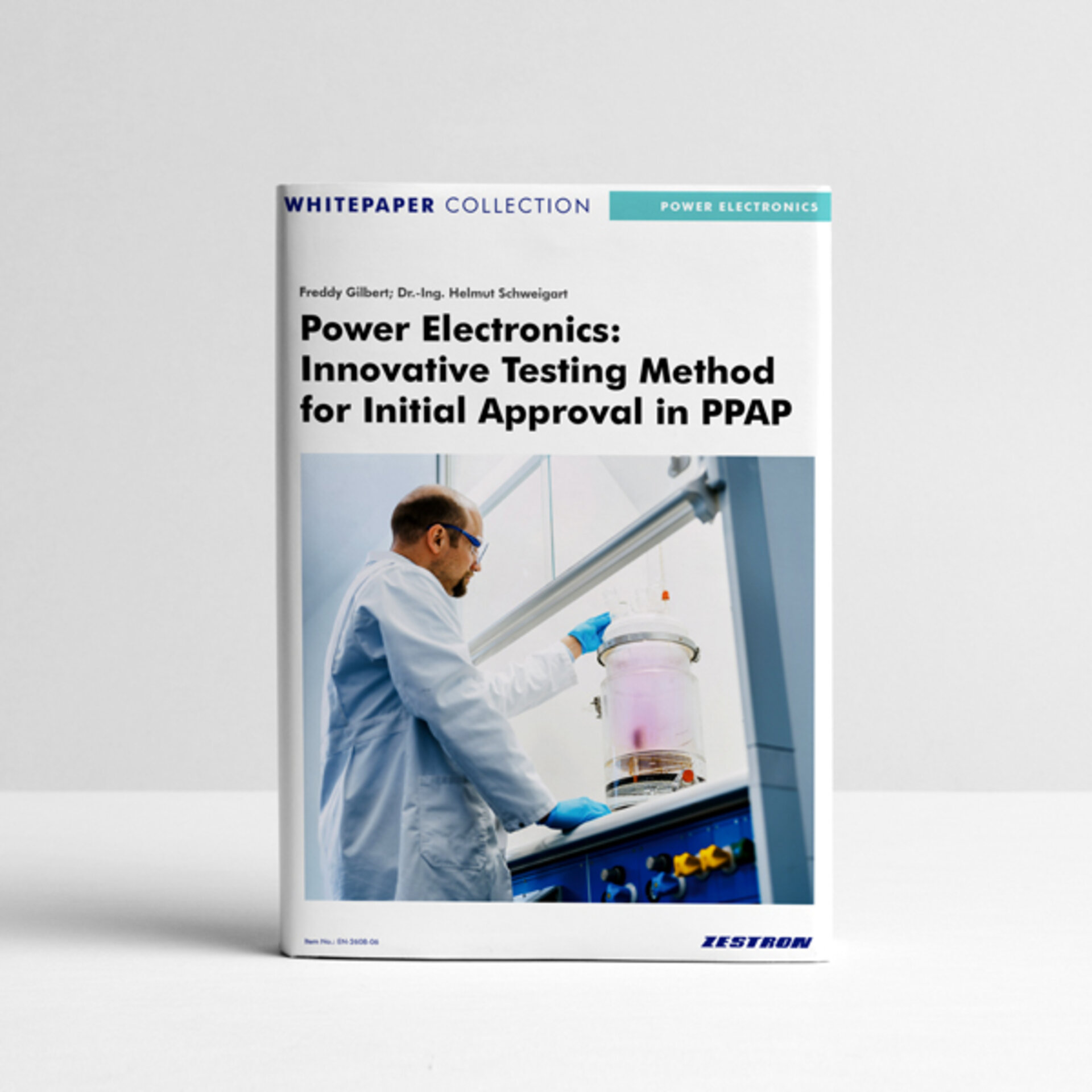 Cover of the ZESTRON whitepaper on the iodine vapour harmful gas test for power modules