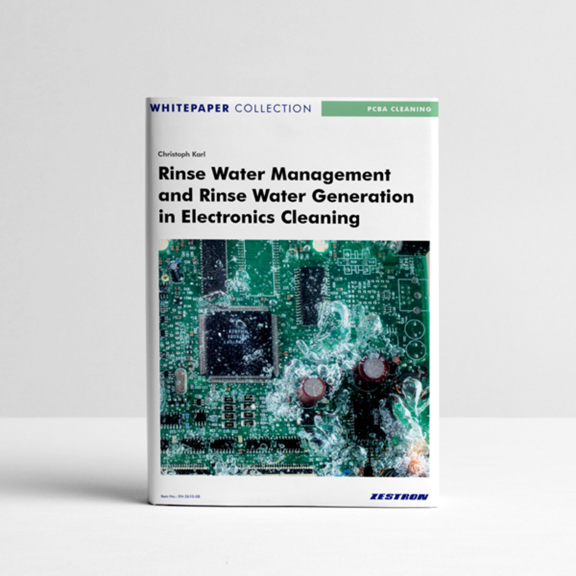 Whitepaper cover: Rinse Water Management and Rinse Water Generation in Electronics Cleaning